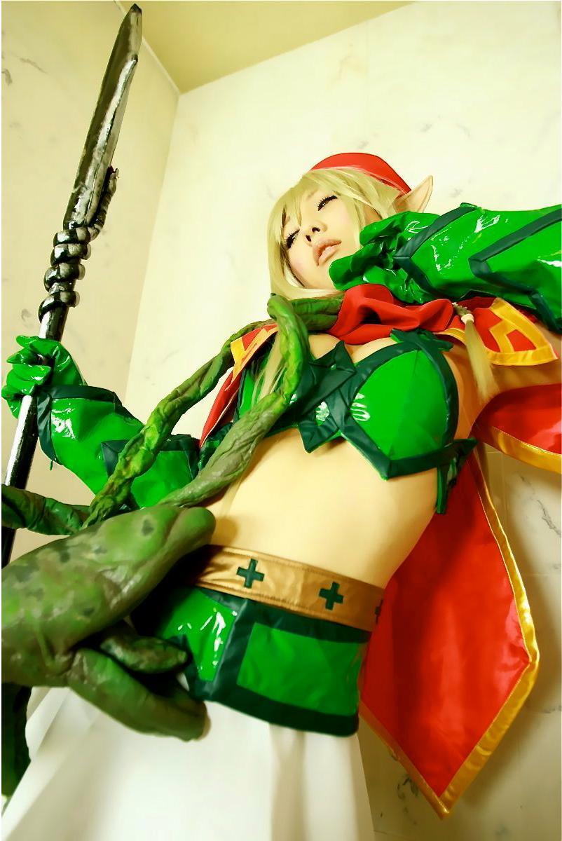 [Cosplay]  Queens Blade  Echidna & Alleyne Vs Tentacles SP2